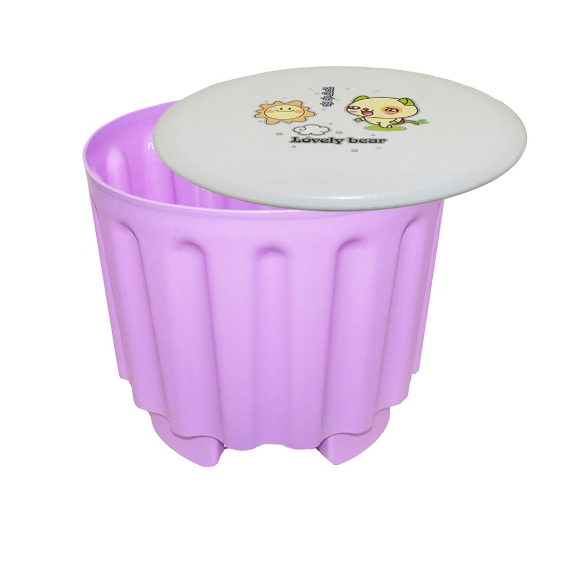 MUREN Stylish Stool for Sitting (Purple)-image-3
