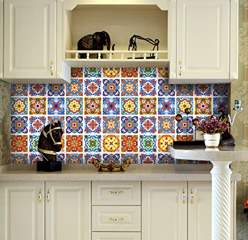 Idomural Peel And Stick Wallpaper Morocco Removable Self Adhesive Wallpaper Renter Friendly Stick On Backsplash For Kitchen Cabinet Home Decor 17.7In X 118In #TOP7