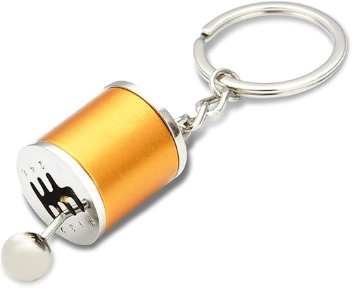 Miniatura 8 de Jsorum Llavero de juguete para ansiedad de cambio de marchas de transmisión manual de seis velocidades, llavero de automóvil con pieza automotriz,