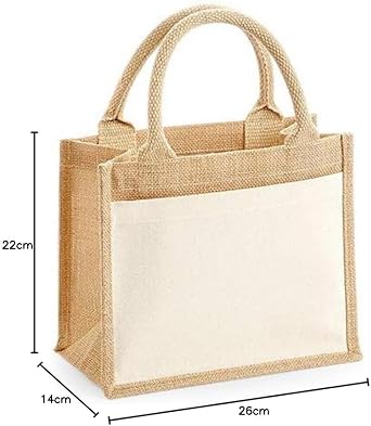 Westford Mill W425 Cotton Pocket Jute Gift Bag