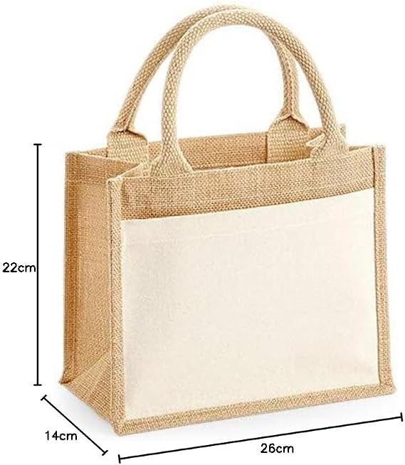 Westford Mill W425 Cotton Pocket Jute Gift Bag