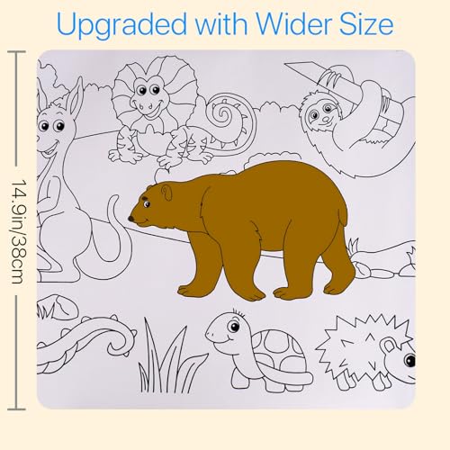 Sticky Coloring Pages IIF 2 Pack Sticky Coloring Drawing Paper Roll 119×14.9inch/ 300x38cm ...
