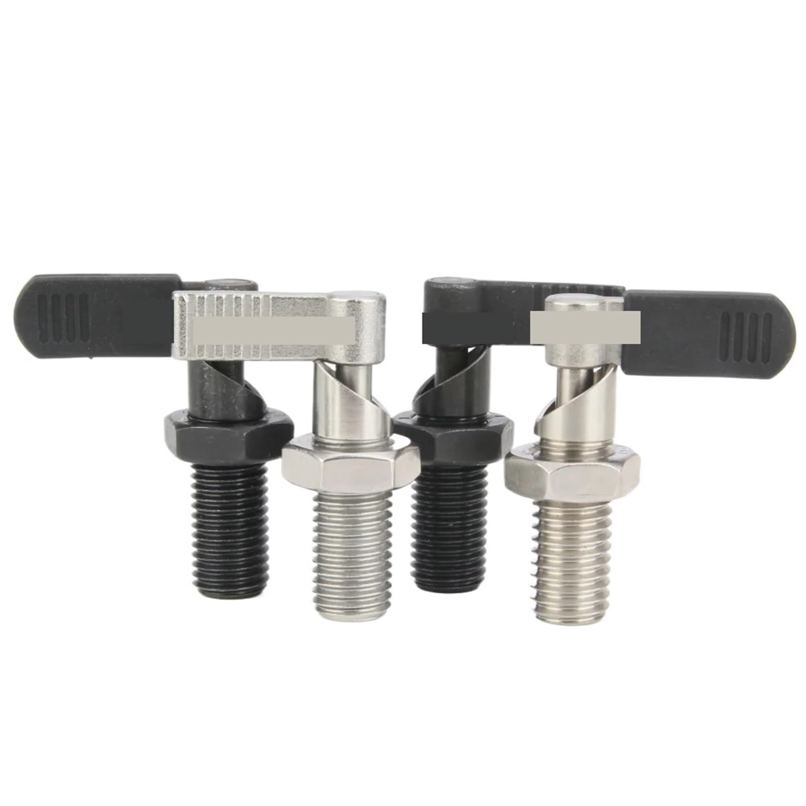 Pin de indexación autoblocante de resorte de émbolo retráctil en forma de L de acero inoxidable con rosca fina M20, 1 Uds.(QX226-BNK,M20-8)