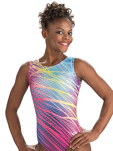 GK Girls Gymnastics Leotards Rainbow Fields Dance Ballet One Piece (CS, Pink)