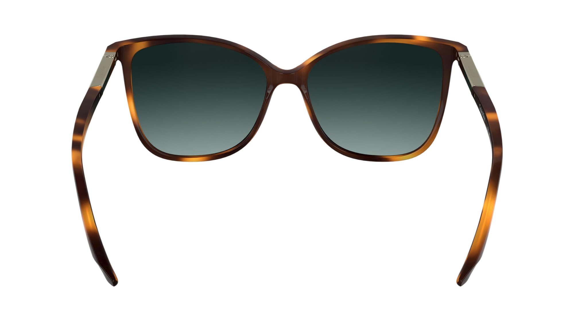 Calvin Klein Women's Sunglasses CK25504S - Havana with Gradient Petrol Lens
