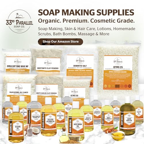 33Rd Parallel Soap Co. Organic Palm Kernel Oil Flakes (1 Lbs / 16 Oz) Non-Gmo; Premium Cosmetic Grade Palm Kernel Oil Flakes For Soap Making thumb #5