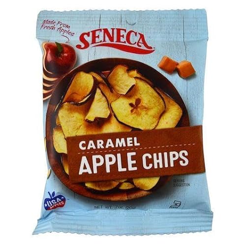 Seneca Caramel Apple Chips, Made with USA Apples, 2.5 oz, 6 Pack