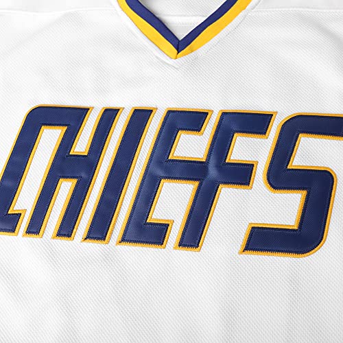 Camisa de hóquei Hanson Brothers 16 Charlestown Chiefs 17 Jeff Slap Shot 18 Filme Hóquei Jersey Azul