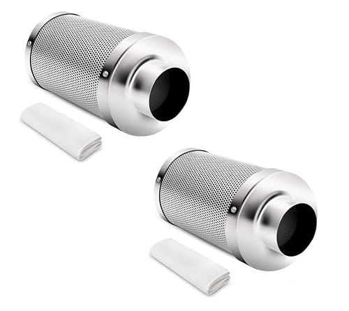 2-Pack 6-Inch iPower Air Carbon Filter Odor Eliminator Scrubber