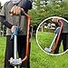 NeJesZoe Ergonomic Trimmer Handle Grip for Weed Wacker Extension Handle, Ergonomic String Trimmer Handle Lawn Trimmer Grips with Bracket Clamp for String Trimmer, Lawn Care, Landscaping (Orange)