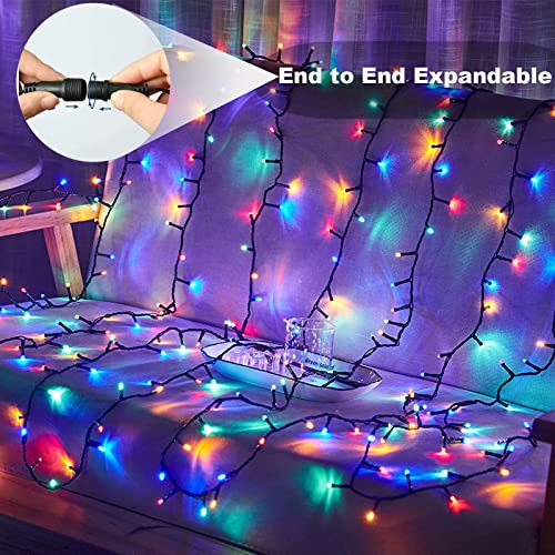 VTECHOLOGY 300 LED Multicolor Halloween Christmas Tree Light Plug in,105ft Connectable Christmas Lights with 8Modes UL Certified Lights String Outdoor for Christmas Holiday Party Decor — view 5