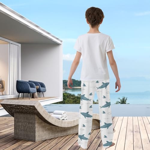 visesunny Boys Joggers Pants Long Lounge Bottoms Youth Animal Pattern Printed Sweatpants Christmas Trousers with Pockets S-XL3