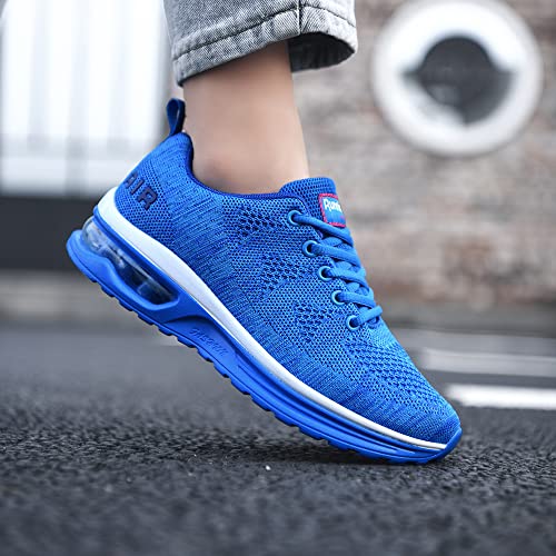 Goobon Air Shoes For Women Tennis Sports Athletic Workout Gym Running Sneakers - Blue - Size 10 #TOP5