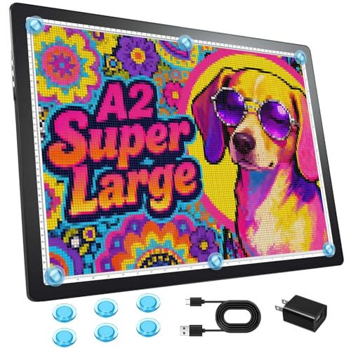 Tableau lumineux A2 rechargeable pour peindre et dessiner sans fatigue visuelle