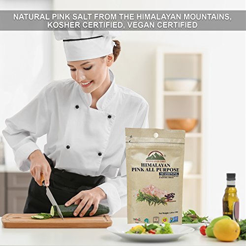 Himalayan Chef Pink Salt & All Purpose Seasoning Pouch, 1.06 Ounce, Vegan Certified (Pack Of 12) #TOP4