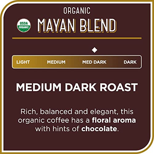 Don Francisco's Organic Mayan Blend Medium-Dark Roast Coffee Pods - 100 Count - Recyclable Single-Serve Coffee Pods, Compatible With Your K- Cup Keurig Coffee Maker (Including 2.0) #TOP1