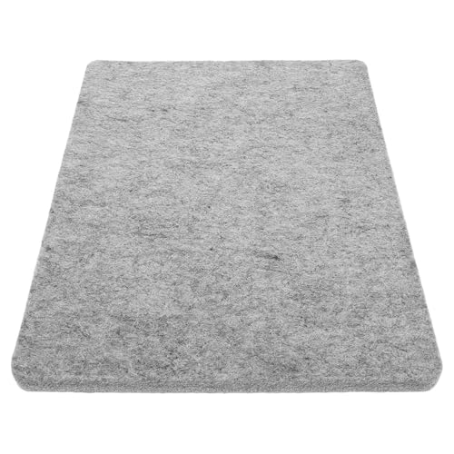 FOMIYES Tabla de Planchar Pequeña de Fieltro 100% Lana, Almohadilla Aislante Térmica Resistente al Calor 30x35,5 Cm, Antideslizante para Planchado en Mesa Portátil, Adecuado para