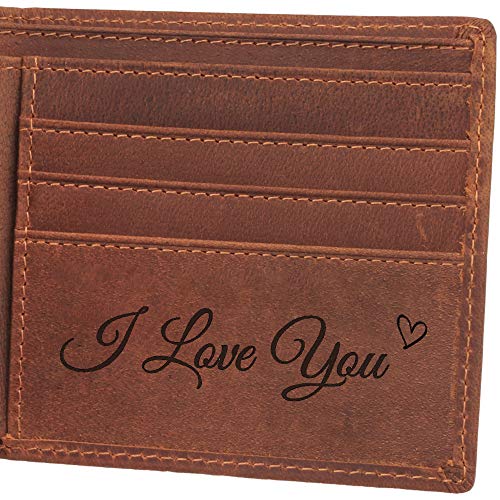 I Love You Wallet, Personalized Wallet, Genuine Leather Wallet, Engraved Wallet For Men, Personalized Wallet For Husband, I Love You Husband Gifts #TOP4