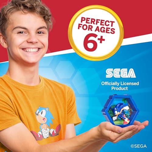 PODS 4D Sonic | Unique Connectable Collectable Bobble-Head Figure That Bursts from Their World into Yours | Wall or Shelf Display |Sonic Toys and Gifts | Series 1 no. 479