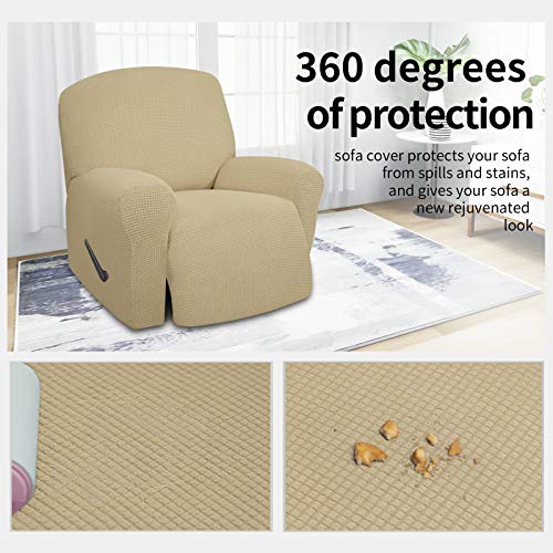 image for Easy-Going 4 Pieces Oversized Recliner Stretch Sofa Slipcover Sofa Cov