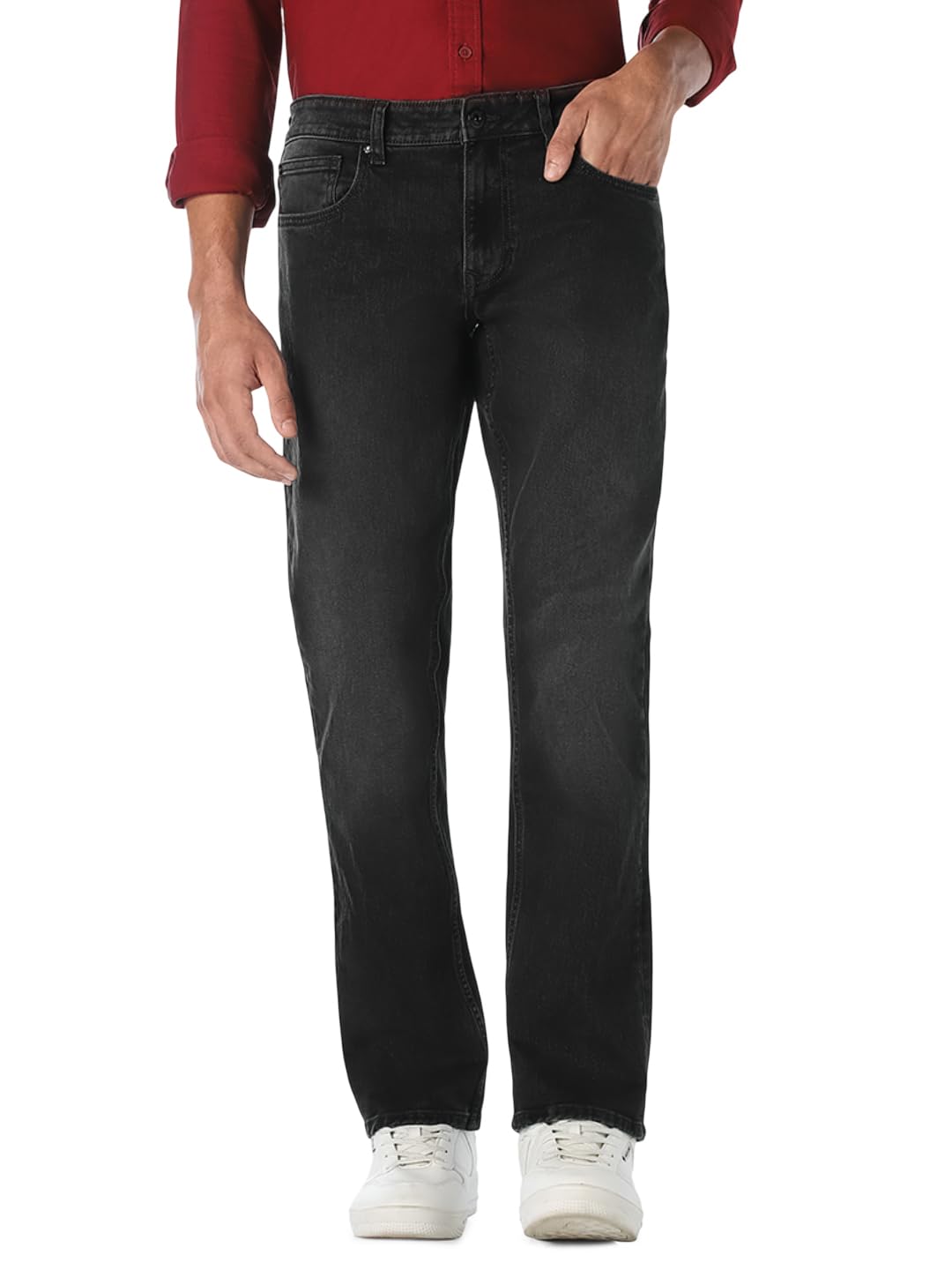 jack & jones Men Black Washed Regular Fit Jeans-picture-12