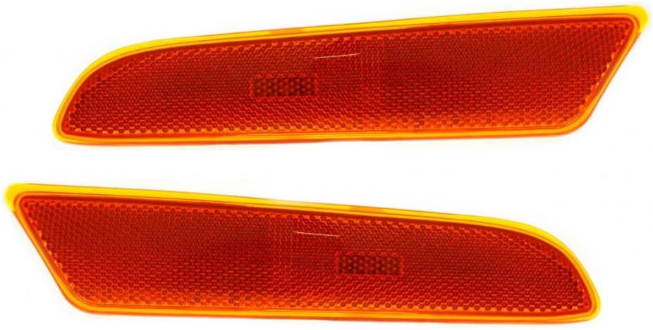 For Lexus ES300 2002 2003 Side Marker Light Driver and Passenger Side | Pair | Lens and Housing | Front | Bumper Mounted | Amber Lens | Replacement For LX2532102, LX2533102 | 8174133021, 615343518862