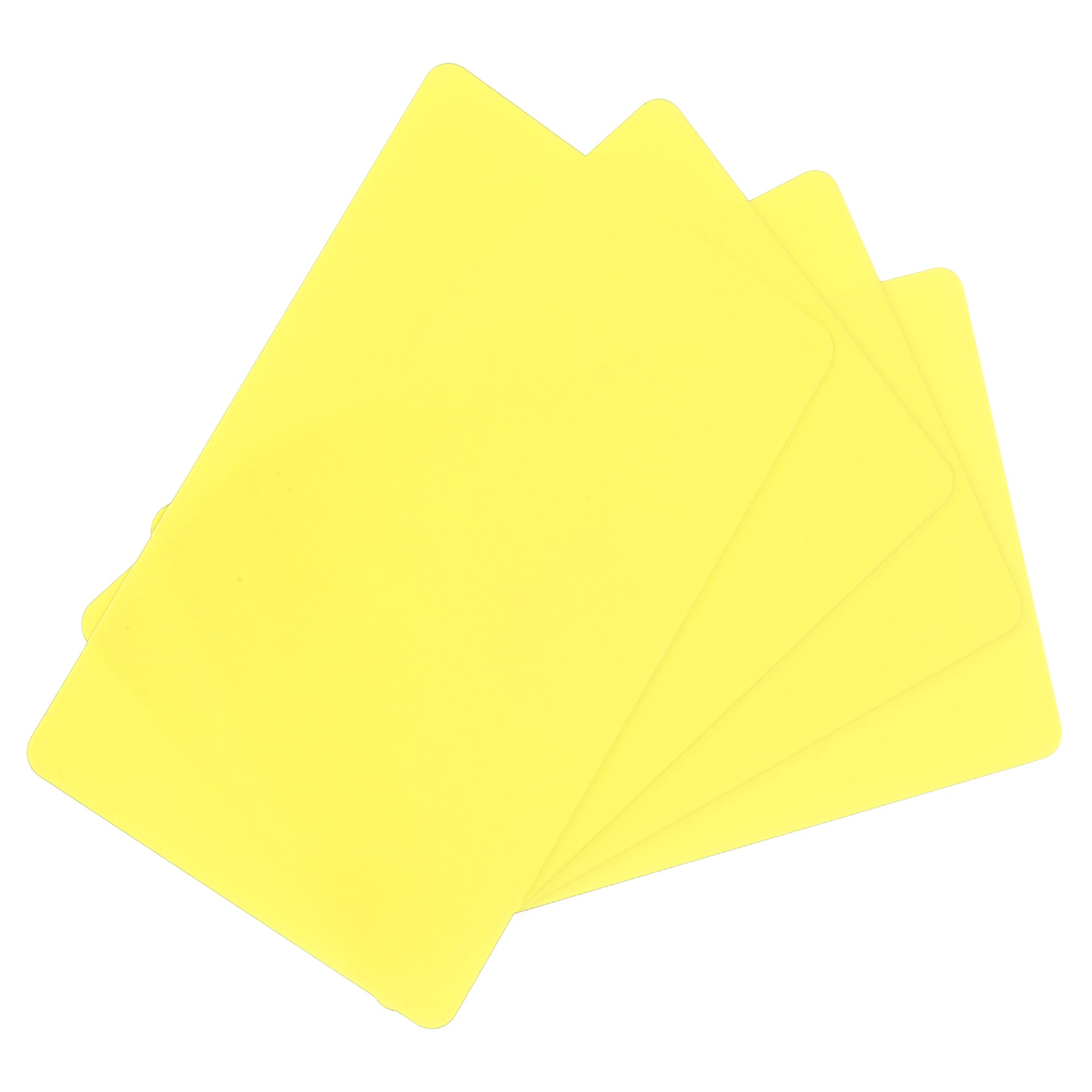 sourcing map 100 Pack Blank PVC Cards 15mil ID Blank Credit Cards Waterproof & Double Sided Printing for ID Badge Printer, Graphics Yellow