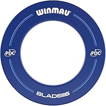 WINMAU PDC Printed Dart Board Surround Ring - Blue - Durable Backboard Wall Protector for Dartboards - Professional Darts Accessories