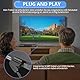 CAMWAY Scart auf HDMI Konverter, 16:9/4:3 Konvertierung 1080P Scart zu HDMI Adapter Video Audio mit 150CM Männlich Kabel, Plug and Play, SCART Adapter Unterstützt PAL/NTSC für HDTV/DVD/VHS/VCR