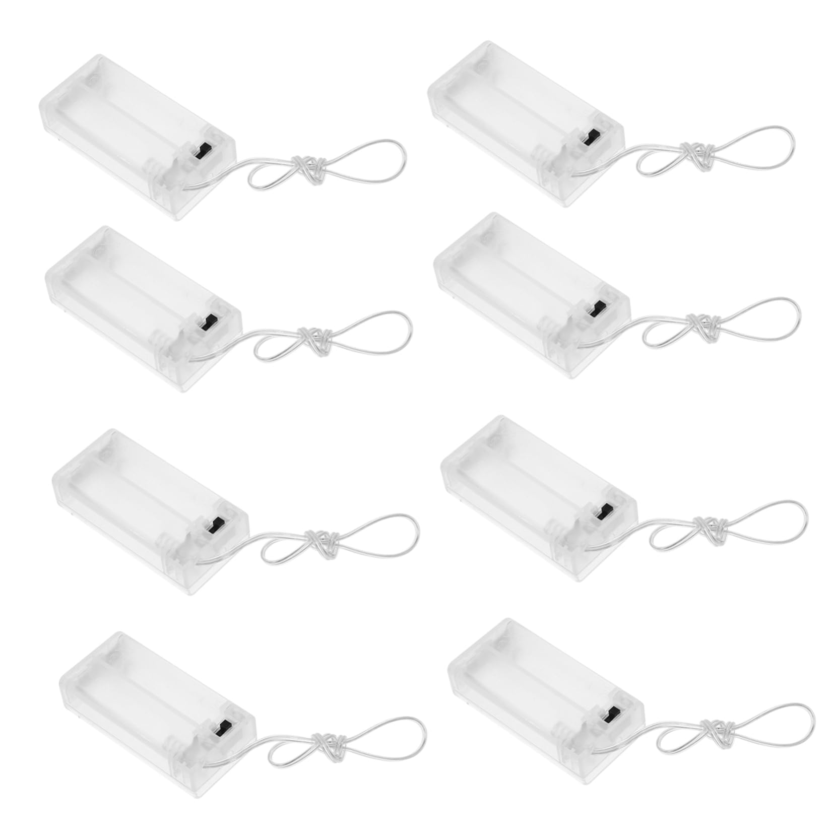 5 Sätze Transparente Batteriehalter Für Lichterketten Praktischer Kunststoff Batteriehalter Mit Schalter Für Aa Batterien Kompatibel Mit Verschiedenen Lichterketten 10 Stück * 5