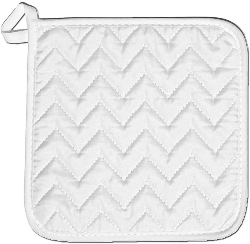 Personalized Custom Pot Holder – 4 Pack 8X8 Inch Kitchen Oven Hot Pads Potholder Coaster Heat Resistant Cooking Baking with Hanging Loop Customized Photo Design Text Picture Gift