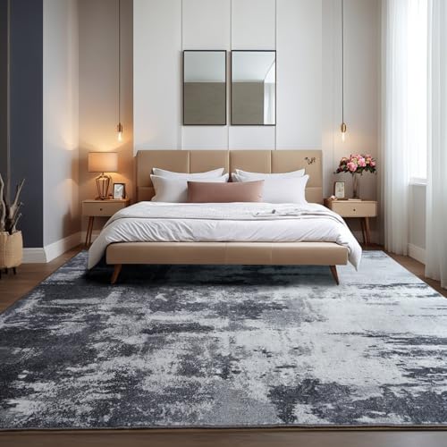 Tapete decorativo 8x10 gris lavable miniatura 6