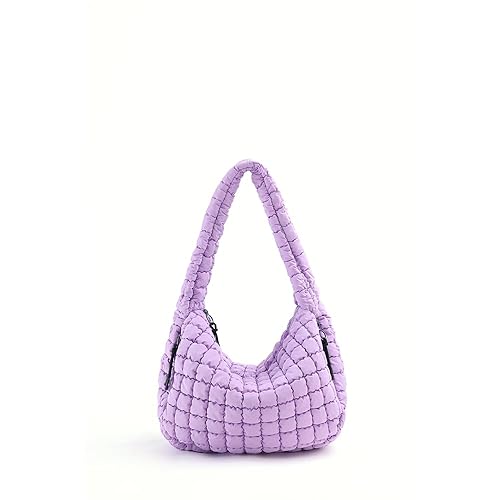 VAKAER Puffer Tote Bag for Women Quilted Crossbody Large Hobo