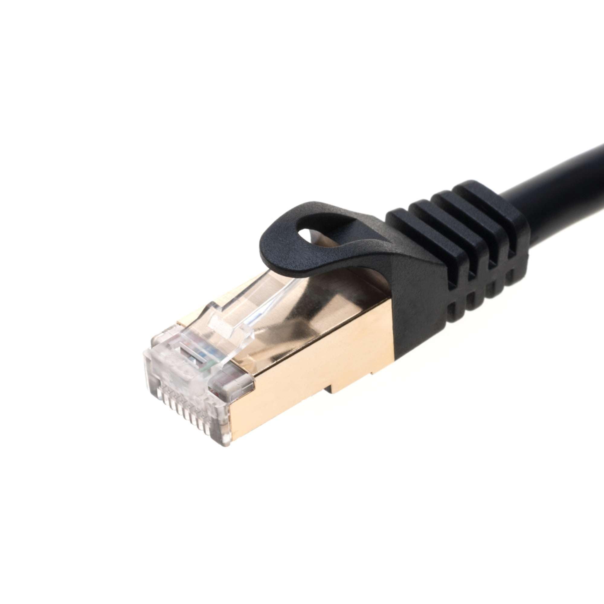 Cables Direct Online Cable de conexión Ethernet de red de cobre S/FTP Cat7 de 100 pies, cable de Internet, compatible con PC, laptop, módem, router, televisores, cable de impresora, consolas para el