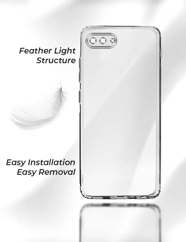 Image of Jkobi Back Cover for Realme C1 (Silicone Clear Case with Camera Protection | Soft and Flexible | Transparent)
