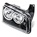 AUTOSAVER88 Headlight Assembly Compatible with 2006-2010 Dodge Charger Black Housing Amber Reflector with Corner Signal Lights