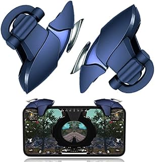 Ozkak PUBG Game Controller Universal Phone Triggers Gamepad Mobile Joystick L1R1, Blue shark