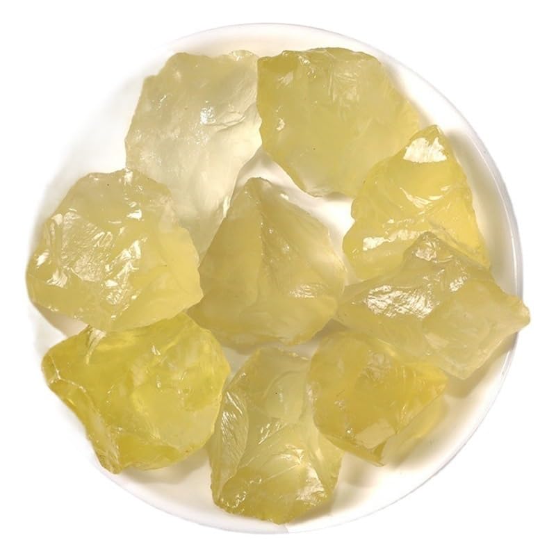 Wazon do akwarium Kamienie dekoracyjne do akwarium Kryształy cytrynu kruszony kamień 1-5 cm do dekoracji doniczek w akwarium(3-5cm100g)