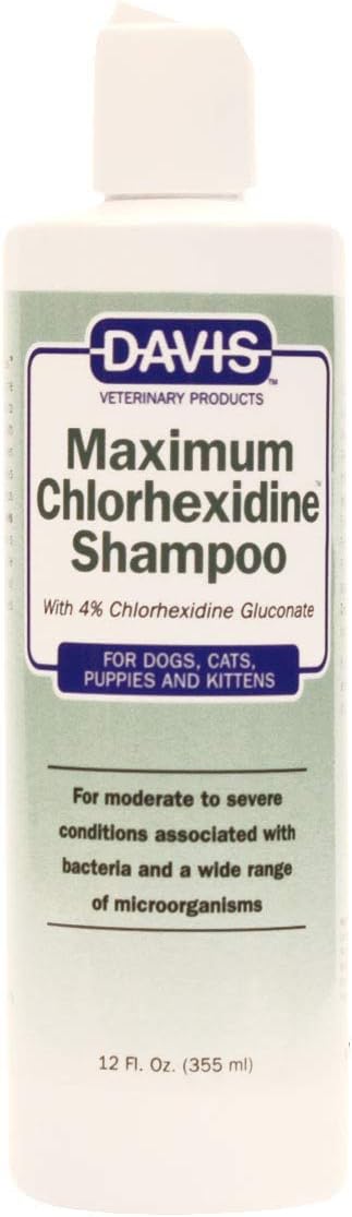 Davis Maximum Chlorhexidine Pet Shampoo, 12 oz