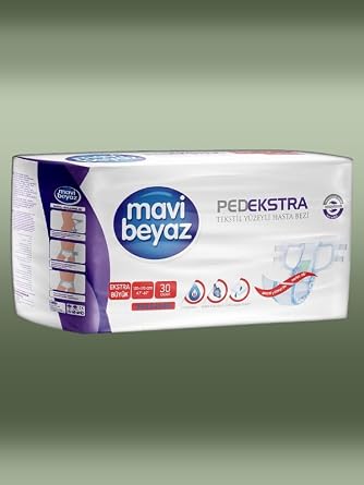 Mavi Beyaz Hasta Bezi - XL - 30 Adet