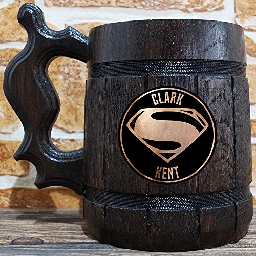 Superhero Comics Beer Mug, 22 Oz, Beer Stein, Comics Fan Wedding Gift, Personalized Stein, Gifts For Him, Custom Gift For Men #TOP2