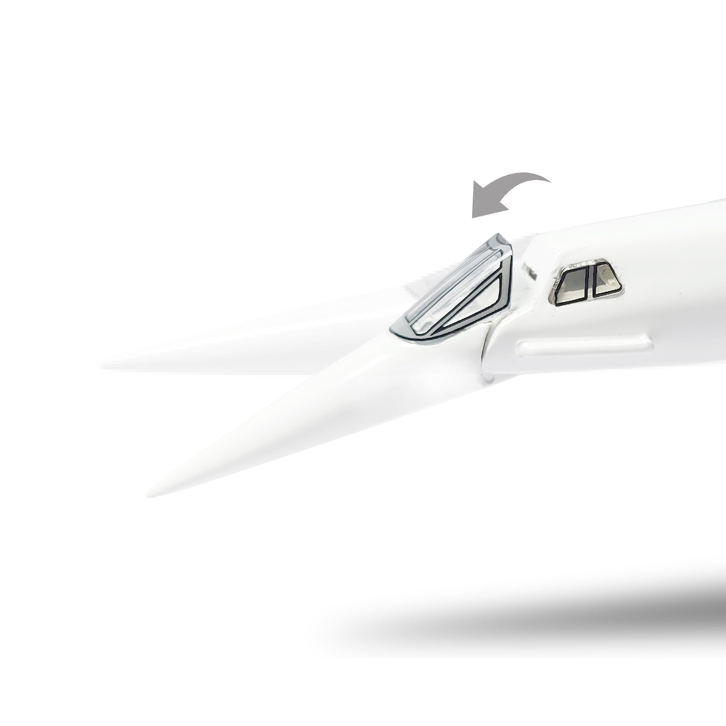 1/125 Échelle Concorde Modèle d'avion Supersonique Avion Miniature Air pour France Métal Moulé sous Pression Modèle d'avion Kit pour Adulte