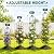 Yotoworth Garden Obelisk Trellis for Climbing Plants Outdoor, 6.3 ft Tall Rose Trellis Climbing Plants Support for Potted Light Vine Flower Vegetable Cucumber Trellis Raised Garden Bed, Black, 1PC