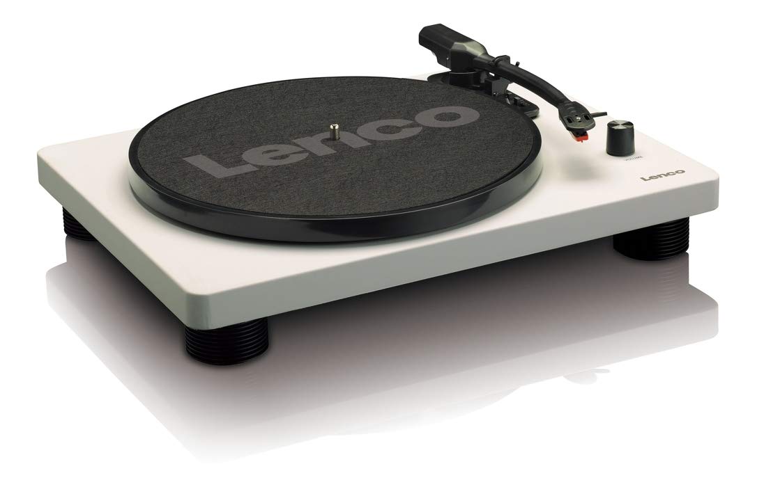 Lenco LS-50GY - Plattenspieler - Schallplattenspieler - Vinyl Player | 33 - 45 und 78 RPM - Riemenantrieb - MDF-Struktur - Grau