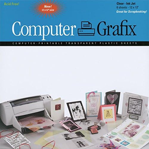 Amazon.com: Grafix Ink Jet Film 12 Inch X12 Inch Sheets 6/Pkg