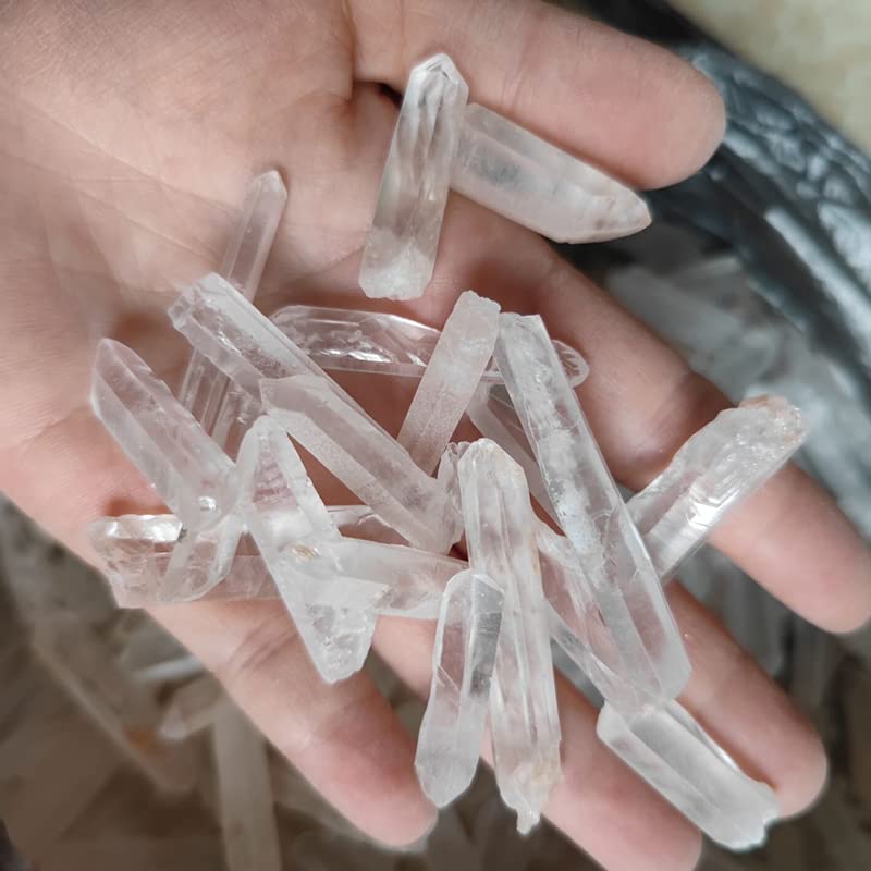 Amazon.com: 100% Natural Raw Clear Quartz Crystal Point Stone Raw