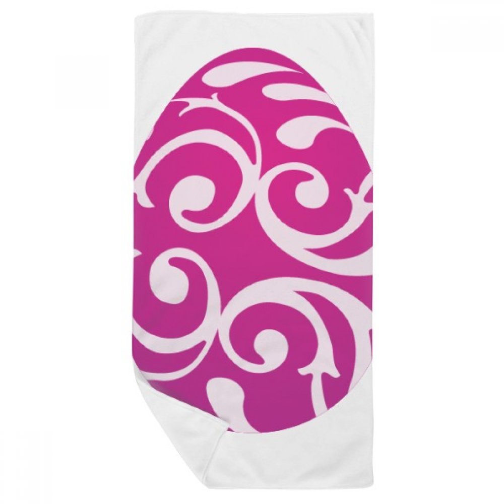 Serviette de douche violette pour la décoration de Pâques et la toilette