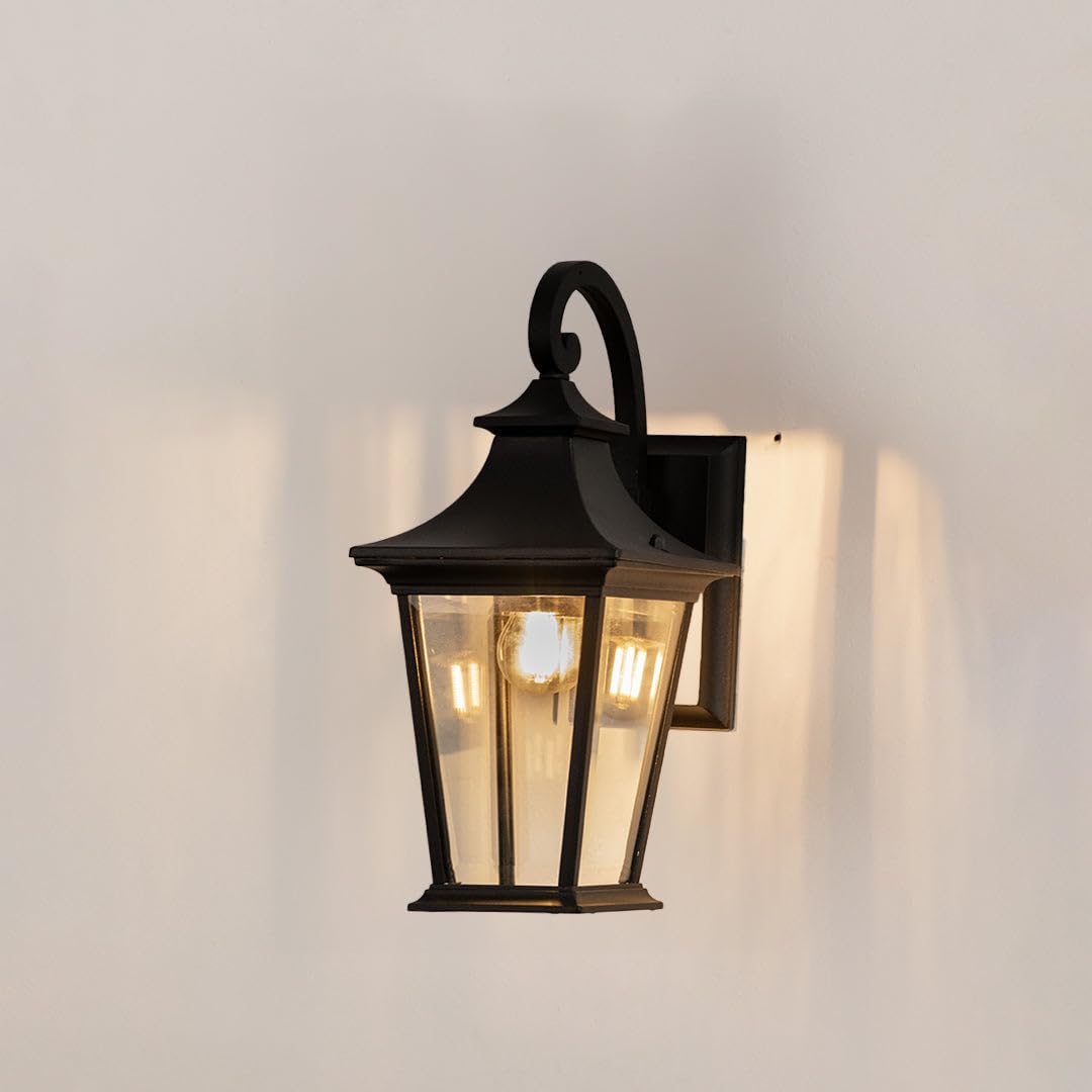 Whispering Homes Bungalow Open Outdoor Wall Light - Black-image-39