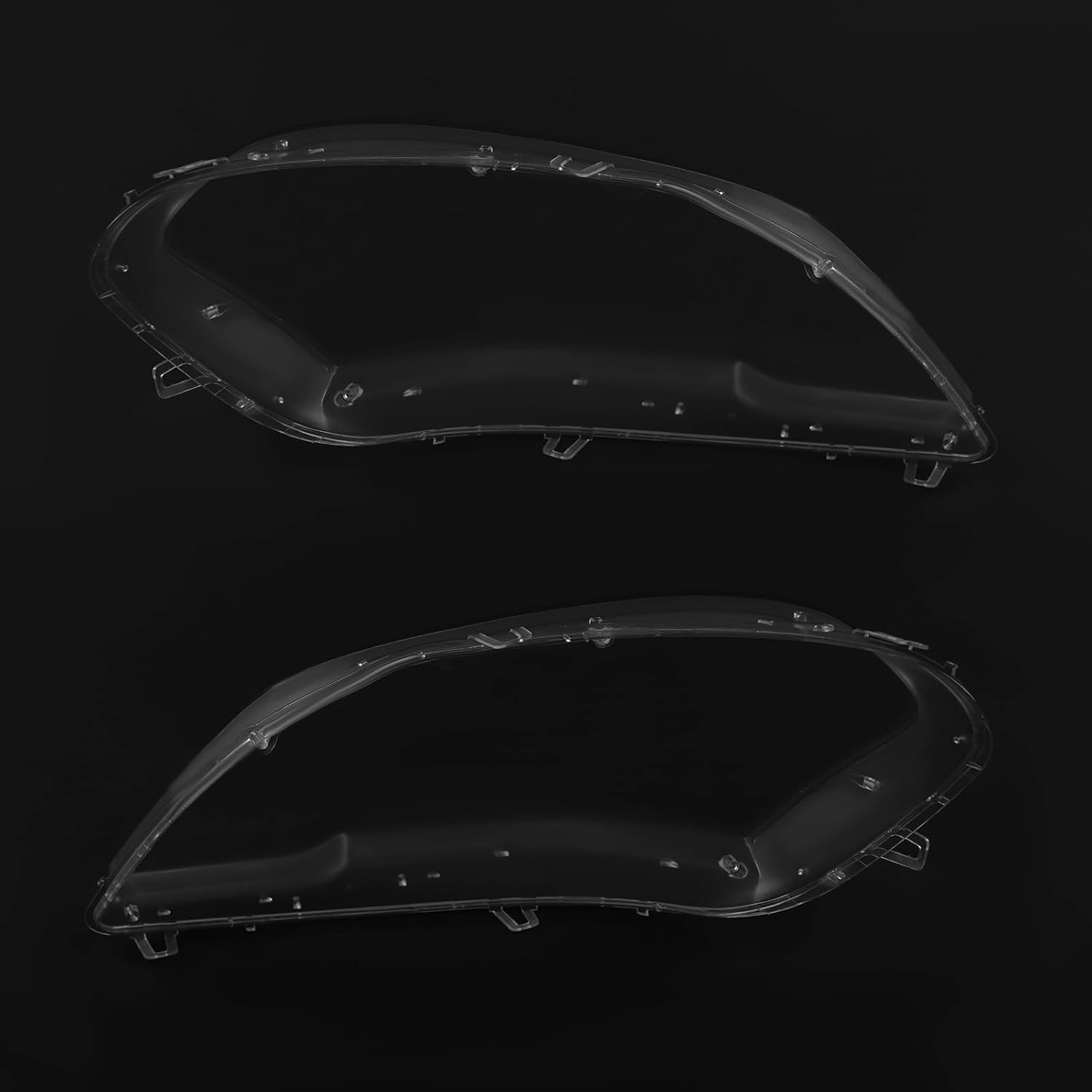 Pair Headlight Lens Cover Compatible with Mercedes Benz ML Class W164 2009 2010 2011 Left and Right Headlamp Cover Front Headlight Cover Clear
