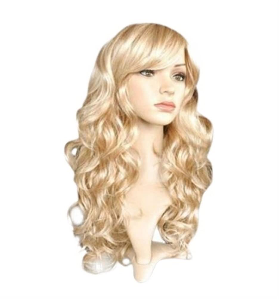 CHEWYZ Wig For Women Long Curly Wave Wigs With Bangs for Women Fluffy Blonde Synthetic Wig Party Costume Cosplay Hair Charming for Party